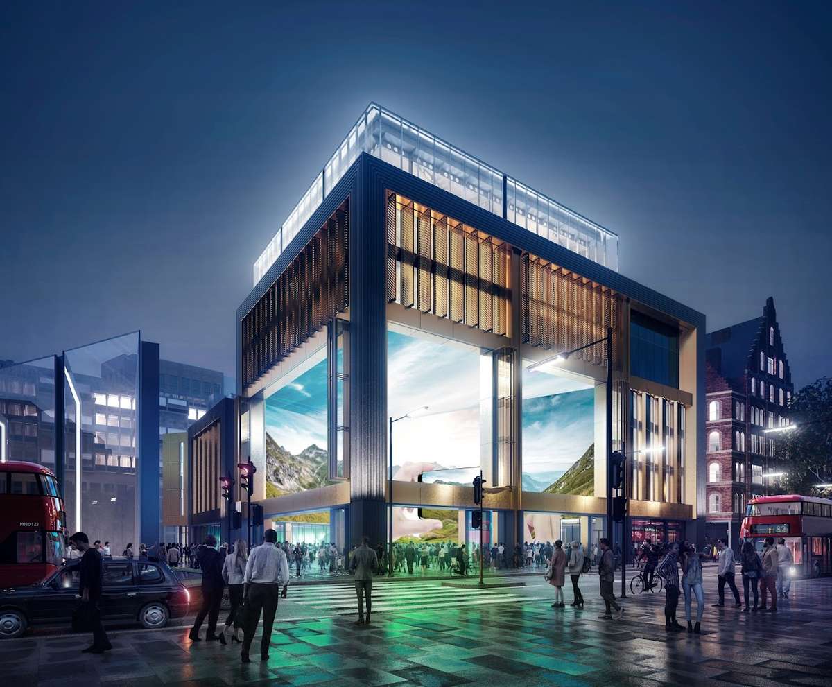 The NOW Building Outernet Screen