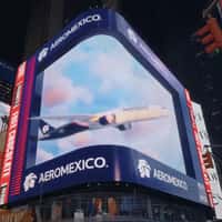 Aeromexico Plane Breaks Through Clouds