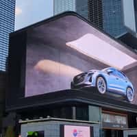 Audi Car Moves in Changing Backgrounds