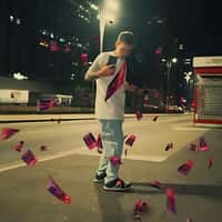 Budweiser Flying Concert Tickets in the Street