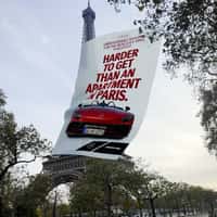 Mercedes-AMG Poster Waves on Eiffel Tower 