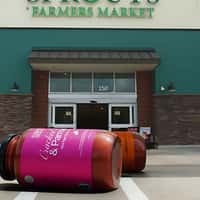 Sauz Sauce Jars Rolling Towards the Supermarket