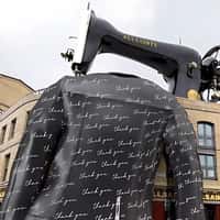 AllSaints Sewing Machine Stitches Leather Jacket