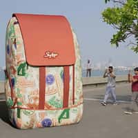 Skybags Massive Backpack Stands at Promenade