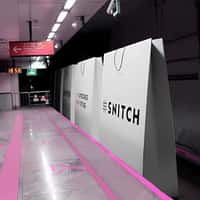 Snitch Shopping Bags Driving Like Train
