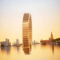 BVLGARI Gold Bracelet Shoots Onto Building