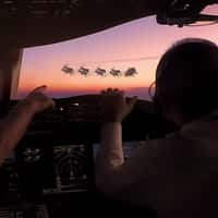 Qatar Airways Santa Sleigh in the Skies