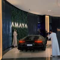 Amaya  Dubai Sports Car Drifting Inside Dubai Mall