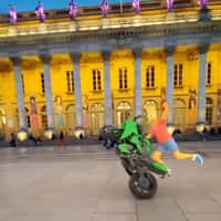 Quoifaireabordeaux Bart Simpson Wheelie