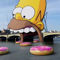 Disney Plus "The Simpsons" Promo River Thames