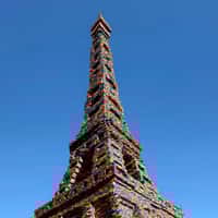 LEGO Eiffel Tower Covered with LEGO Bricks