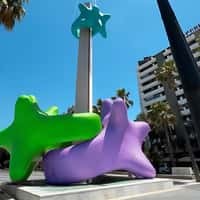 TARTI Rings Inserted Into Obelisk by Helicopter