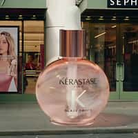 Kérastase Dropper Applies Oil at Store Canopy