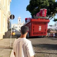 Americanas Giant Basket on Wheels in Brazil