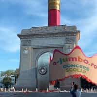 Jumbo Pencil Sharpens on Monument Sharpener
