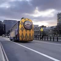 Universal Pictures UK Argylle Movie Bus in London