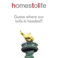 HomesToLife Sofa Moves on Wheels