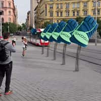 Škoda Auto Hockey Gloves High Five Tram