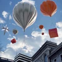 Sephora Ornament Balloons Carrying Gift Boxes