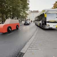 HEMA Wooden Toy Cars Driving in Traffic