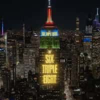 Netflix Movie Trailer Projected on Skyscraper