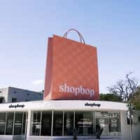 Shopbop Pink Helicopter Carries Shopping Bag