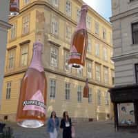 Kupferberg Sekt Woman Grabs Floating Wine