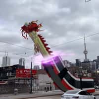 Toronto Transit Streetcar Turned Dragon