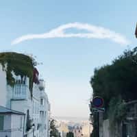Porsche Car Cloud Formation Over Paris