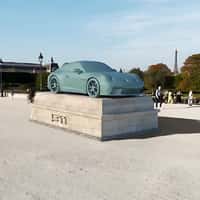 Porsche Sports Car Monument in Tuileries Garden