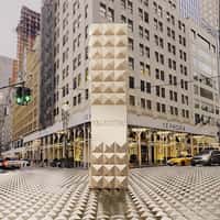Valentino Lipstick Spike Carpet on Street