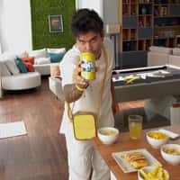 Fanta Soda Emerges from Cellphone