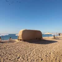 Maisons du Monde Sand-covered Trailer on Beach