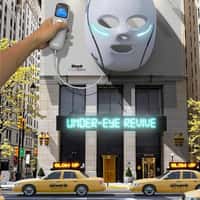 Shark Beauty Face Mask Lights on Façade