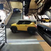 VinFast Rushing SUVs on Stairs