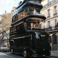 Blvck Motorhome Cruising in Paris Street