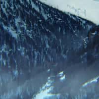 Alpian Bank Black Banner Waving on Mountain