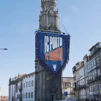 FC Porto Banner Waves at Church Tower