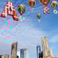 Anthropologie Hot Air Balloon Ornaments at NYC