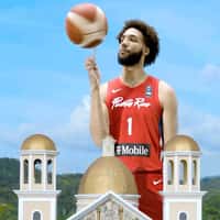 T-Mobile Giant Players Tossing Basketball