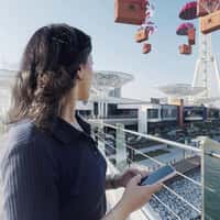 Mall of the Emirates Boxes Carried by Parachutes