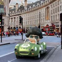 POP MART Character Drives on London Street