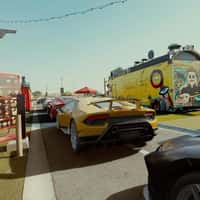 Lobster & Co Sports Cars Line Up at Drive-Thru