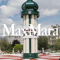 Max Mara Column Ad Rises at Fountain
