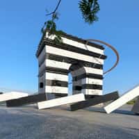 Sephora Dominoes Tumbles From Arc de Triomphe