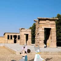 Disney Minnie and Daisy Spotted at Temple of Debod