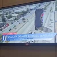 Pepsi Giant Soda Can in News Headline