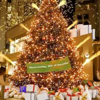 Arkan Plaza Christmas Tree Lights Up at Mall
