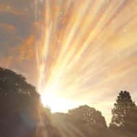 Astrid & Miyu Golden Lights Emanate from the Sun