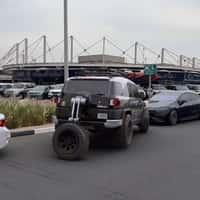 Automax Land Cruiser Parked with Spare Tire